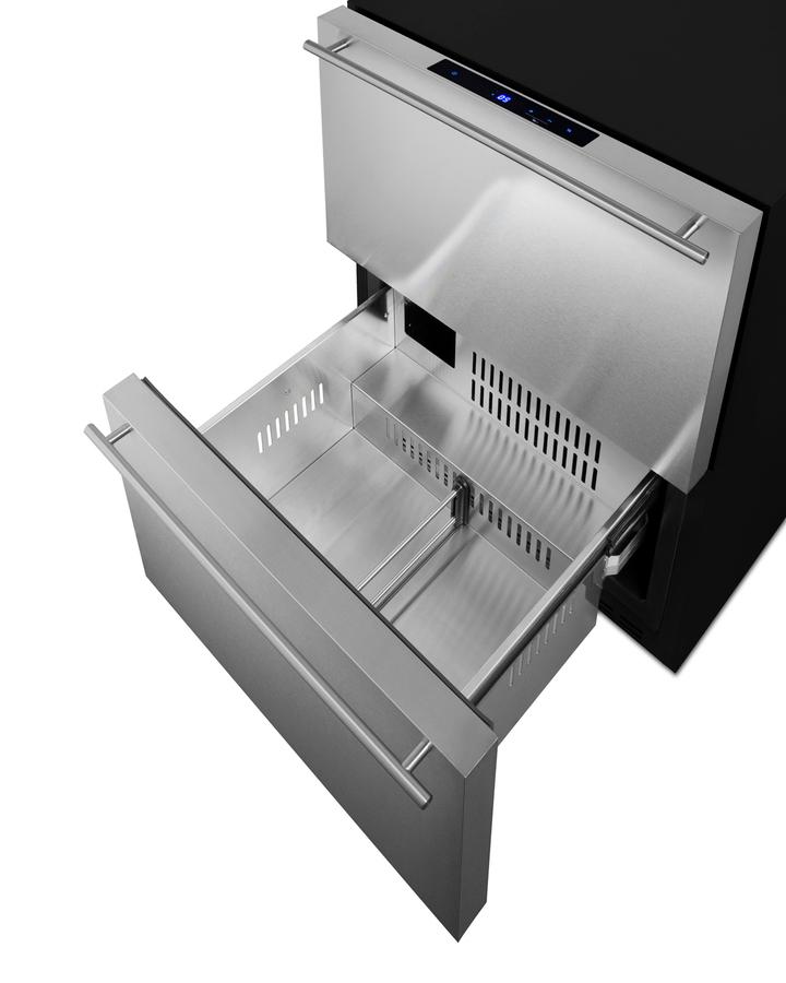 SUMMIT ADFD243PNR Summit 24"" Wide 2-drawer All-freezer (panels Not Included)