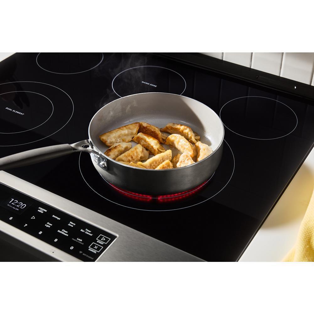 WHIRLPOOL WSES7530RV 30-inch Smart Slide In Electric Range With Air Cooking Technology, ...