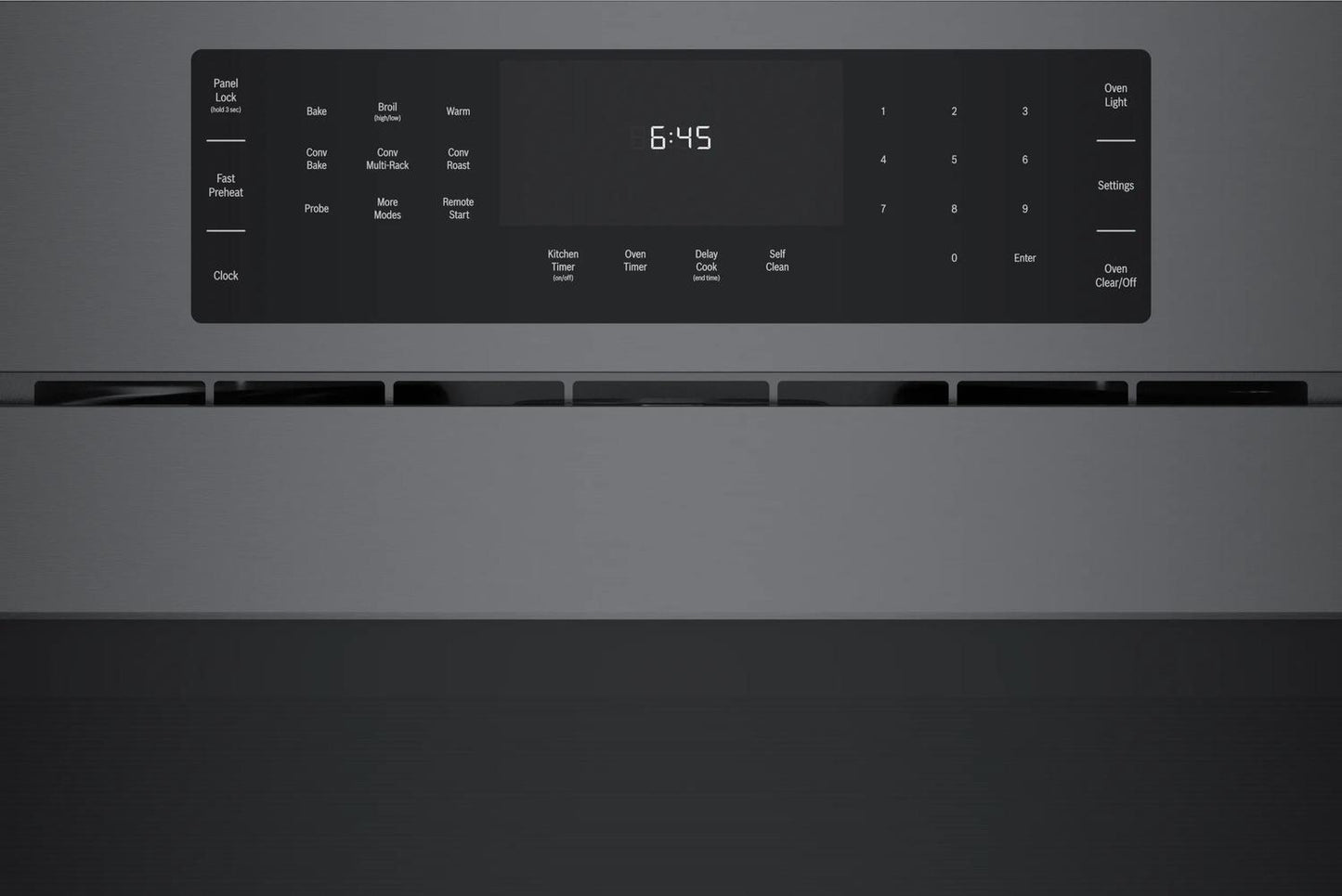 BOSCH HBL8444RUC 800 Series Single Wall Oven 30'' Right Sideopening Door, Black STAI...