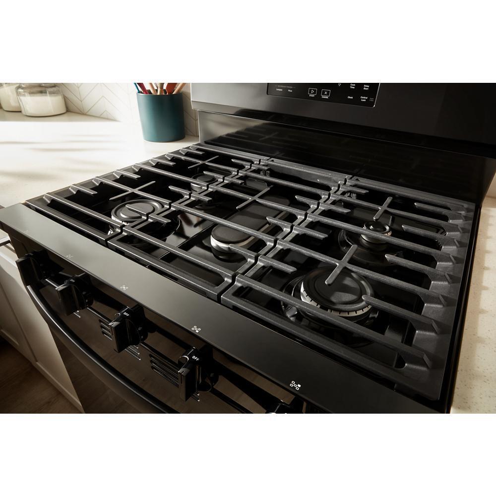 WHIRLPOOL WFGS5030RB 30-inch Gas Range With Air Fry and Air Baking, Self Cleaning, RAPID...