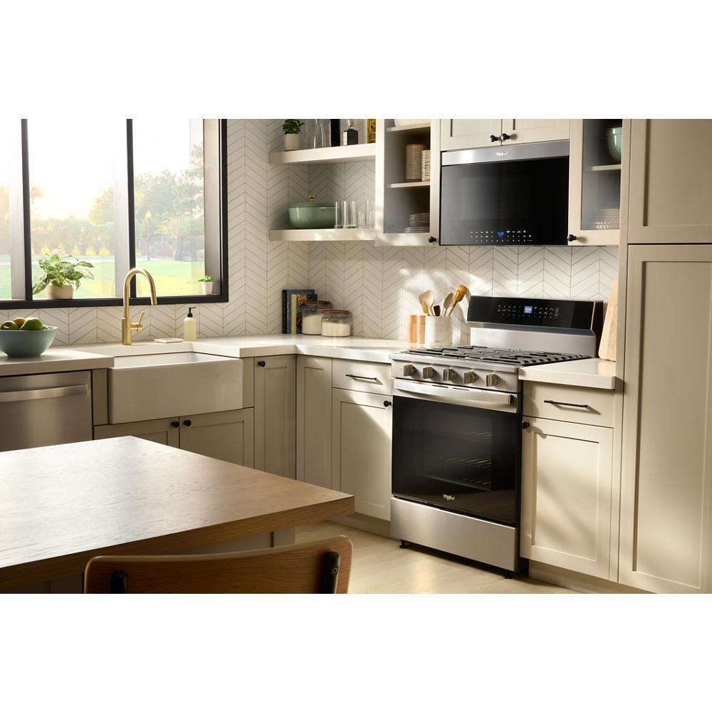 WHIRLPOOL WFGS7530RZ 30-inch Smart Gas Range With Air Cooking Technology, Steam/self CLE...