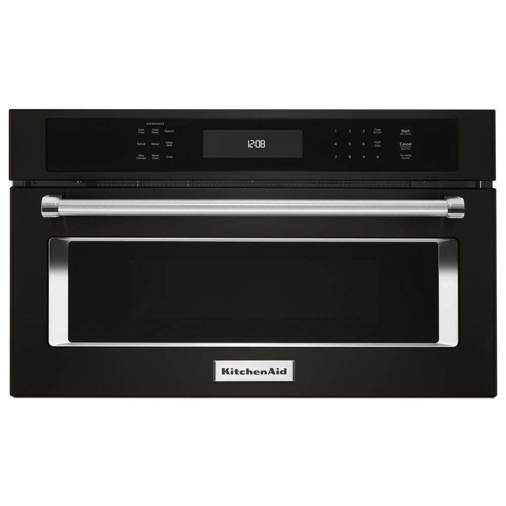 KITCHENAID KMBP107EBS 27"" Built In Microwave Oven With Convection Cooking - Black Stainless