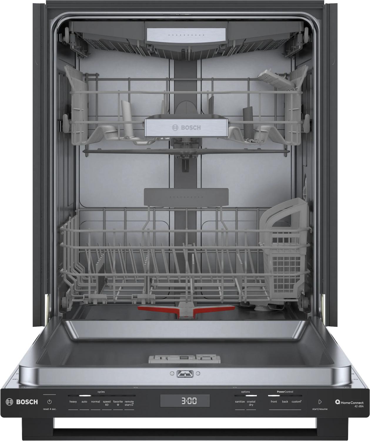 BOSCH SHX78CM6N Bosch 800 Series Dishwasher 24"" Black