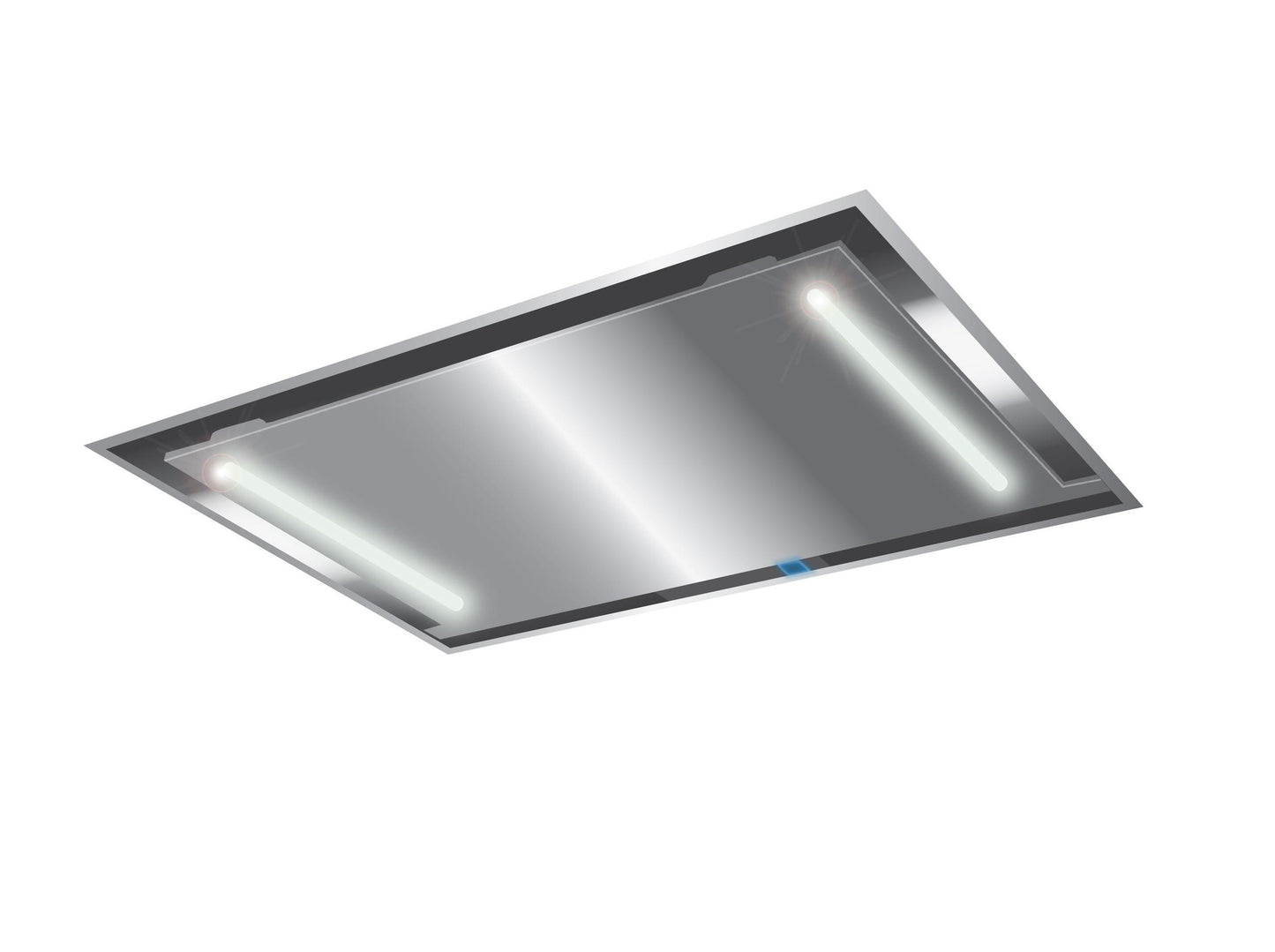XO APPLIANCE XOCEILING42S 42 In. Ceiling Mount Island Range Hood With Peripheral Aspiration A...