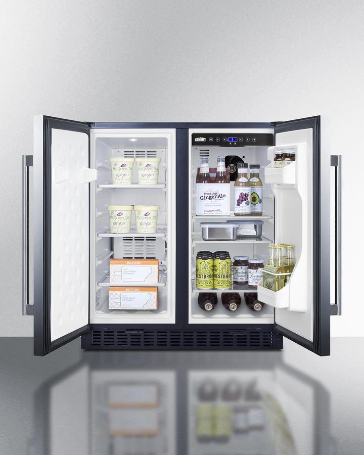 SUMMIT FFRF3070BSS Frost-free Side-by-side Refrigerator-freezer for Built-in or FREEST...