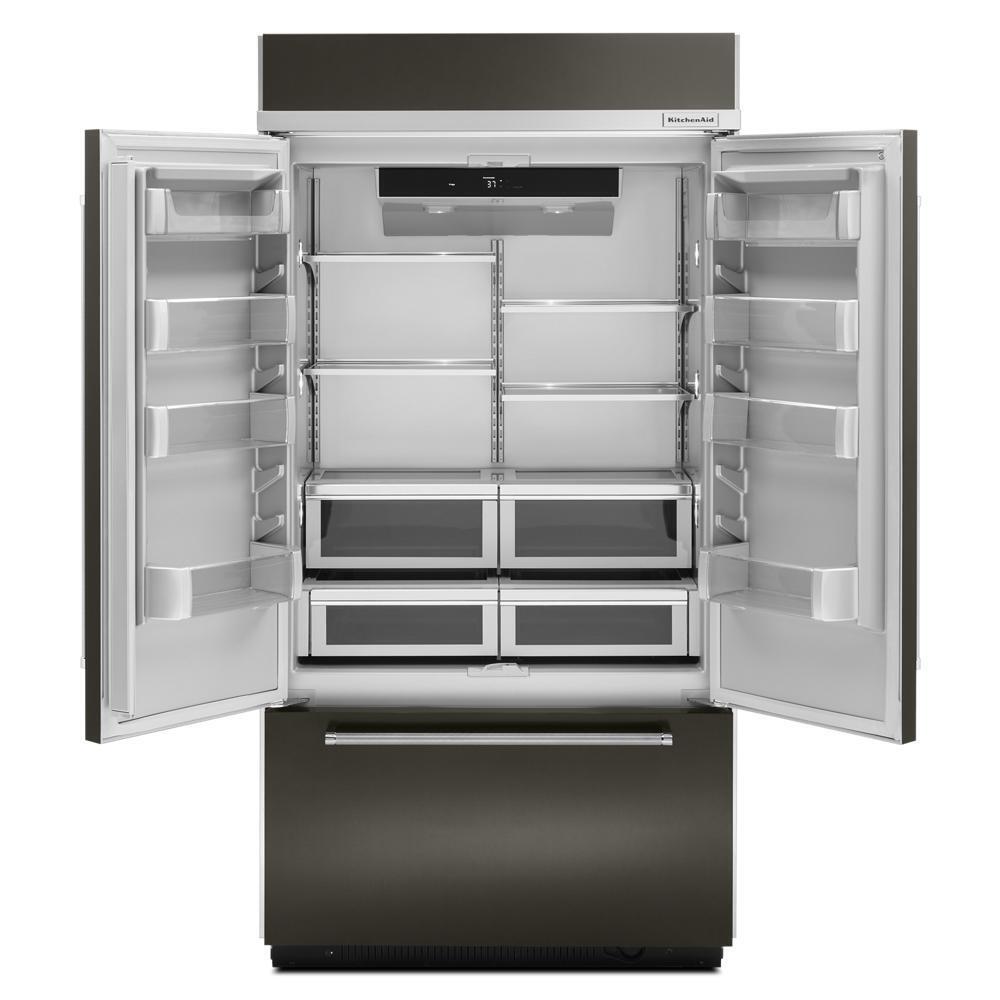 KITCHENAID KBFN502EBS Black-on-stainless Kitchenaid 24.2 Cu. Ft. 42"" Width Built-in ST...
