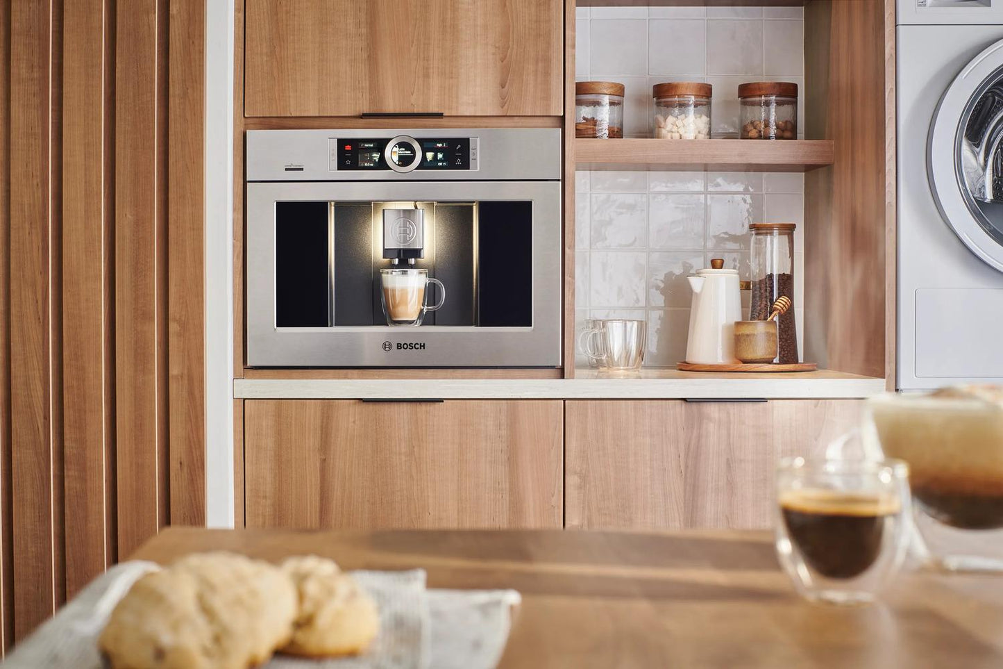 BOSCH BCM8450UC Bcm8450uc Built-in Fully Automatic Coffee Machine Stainless Steel