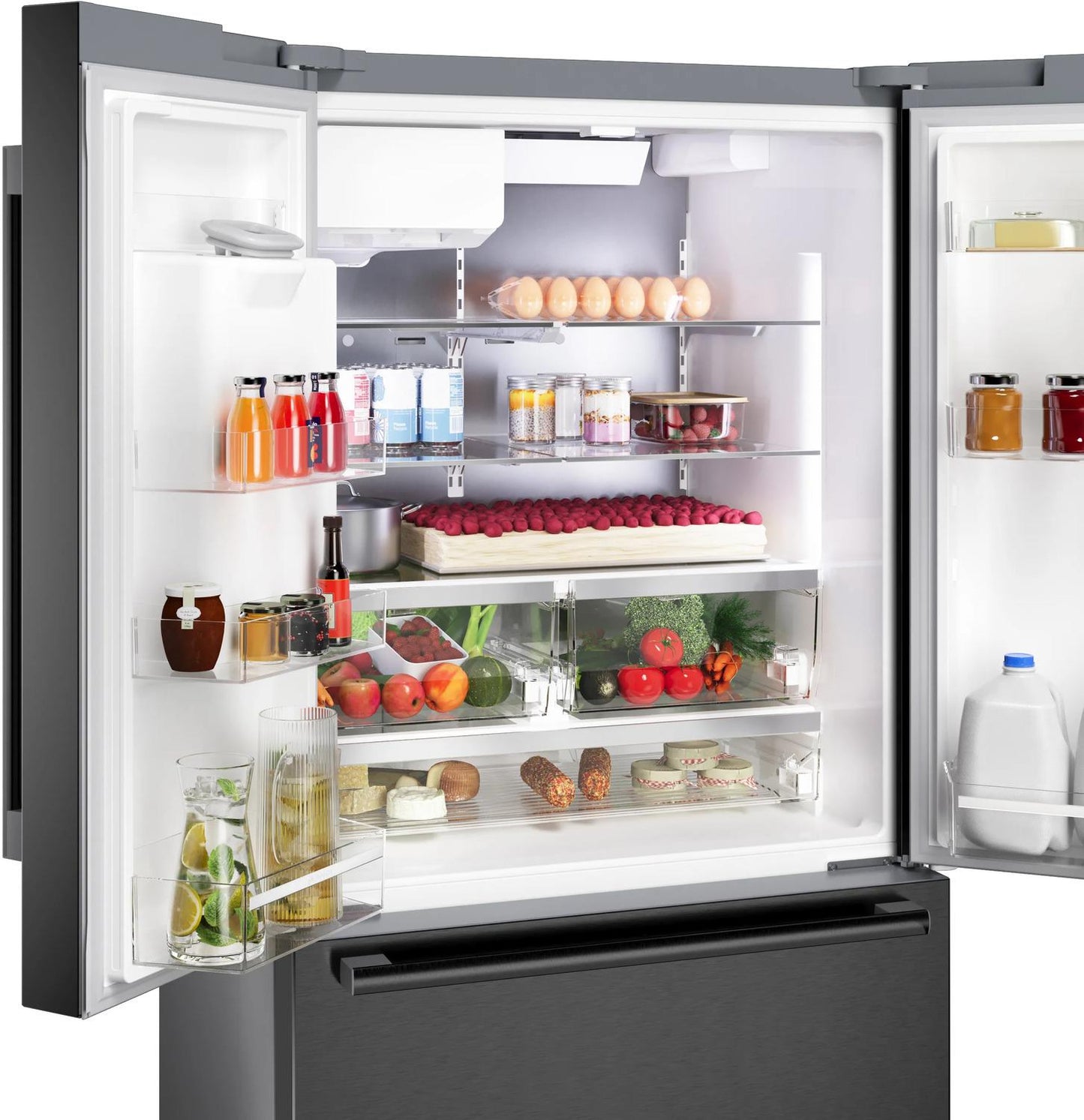 BOSCH B36FD52SNB 500 Series French Door Bottom Mount Refrigerator 36"" Black STAINLES...