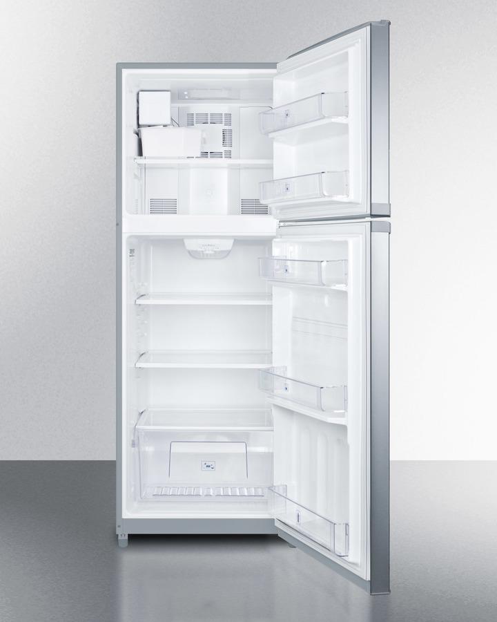 SUMMIT FF1427SSIM Counter Depth Frost-free Refrigerator-freezer With A 26"" Footprint, ...