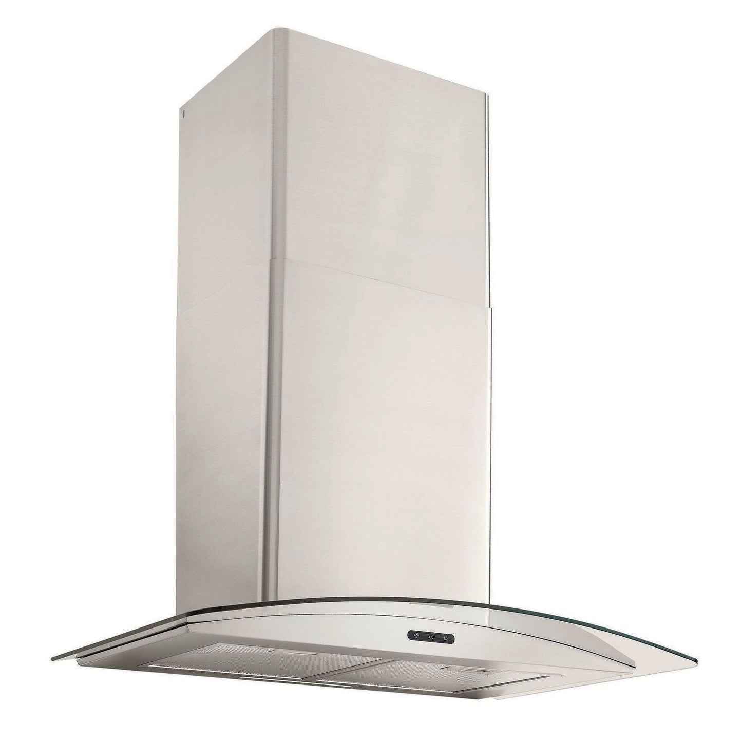 BROAN EW4630SS 30-in. Convertible Wall Mount Curved Glass Chimney Range Hood With ...