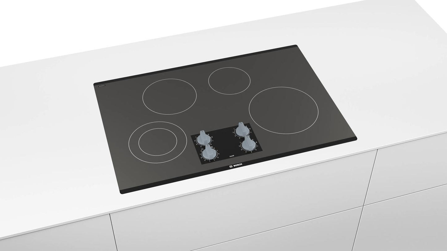 BOSCH NEM5066UC Bosch 30"" Electric Cooktop 500 Series - Black Frameless
