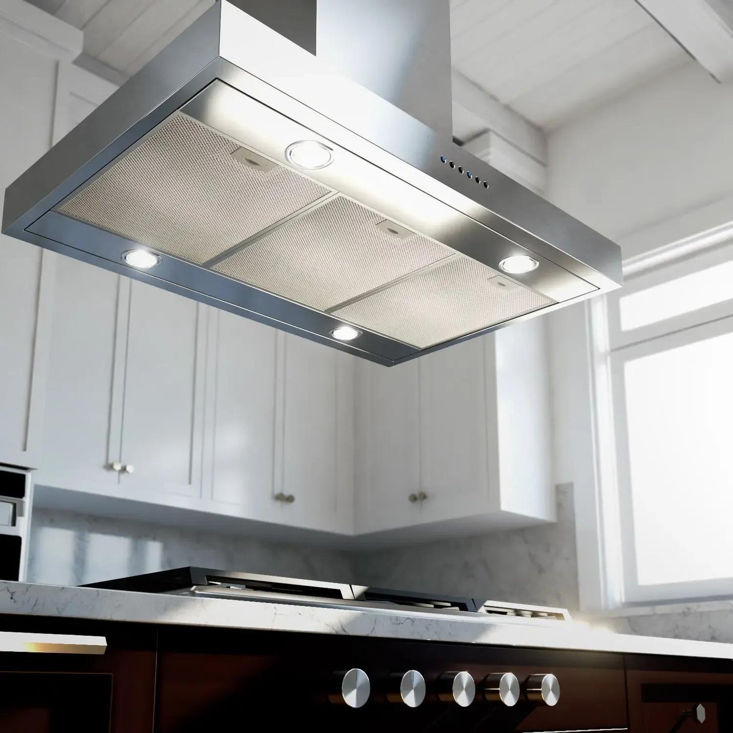 XO APPLIANCE XORI42SC XO Appliance 42"" 600/395 Cfm Italian Made Island Range Hood Stainless