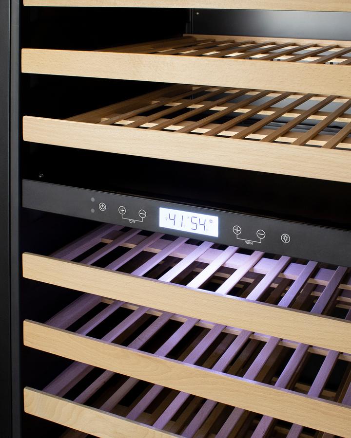 SUMMIT SWC1966B Summit 24"" Wide Dual Zone Wine Cellar