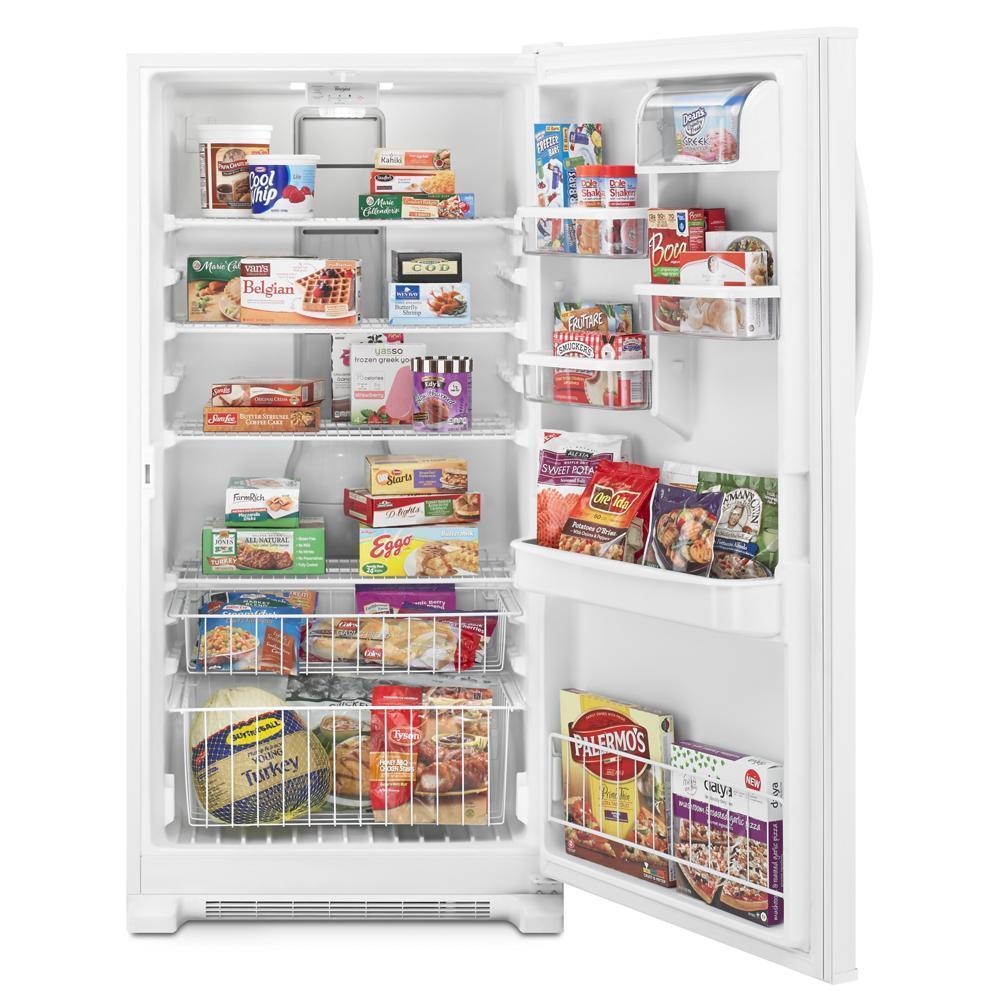 WHIRLPOOL WZF79R20DW White Whirlpool 20 Cu. Ft. Upright Freezer With Temperature Alarm