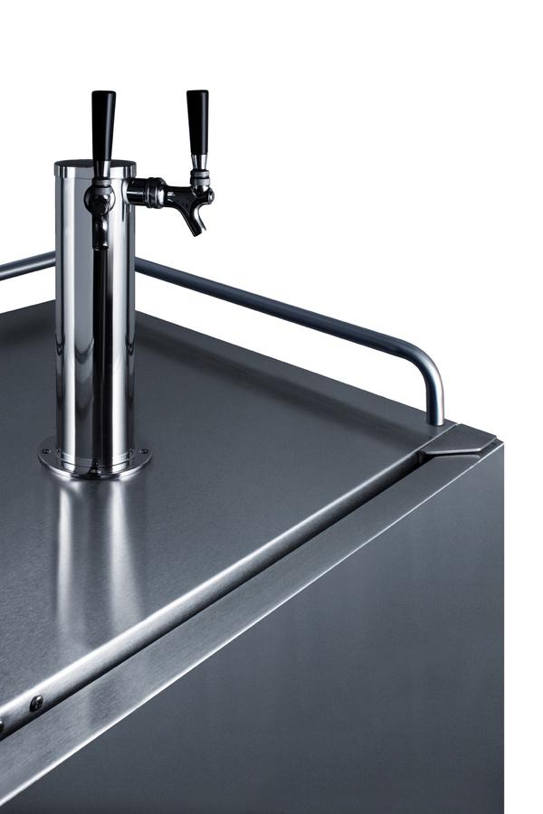 SUMMIT SBC683OSTWIN Summit 24"" Wide Built-in Outdoor Beer Kegerator