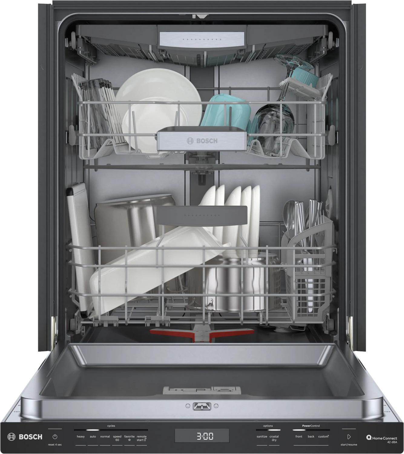 BOSCH SHP78CM6N Bosch 800 Series Dishwasher 24"" Black