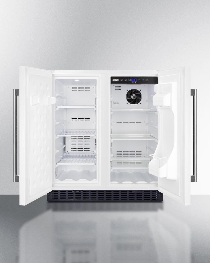 SUMMIT FFRF3075W Frost-free Side-by-side Refrigerator-freezer for Built-in or FREEST...