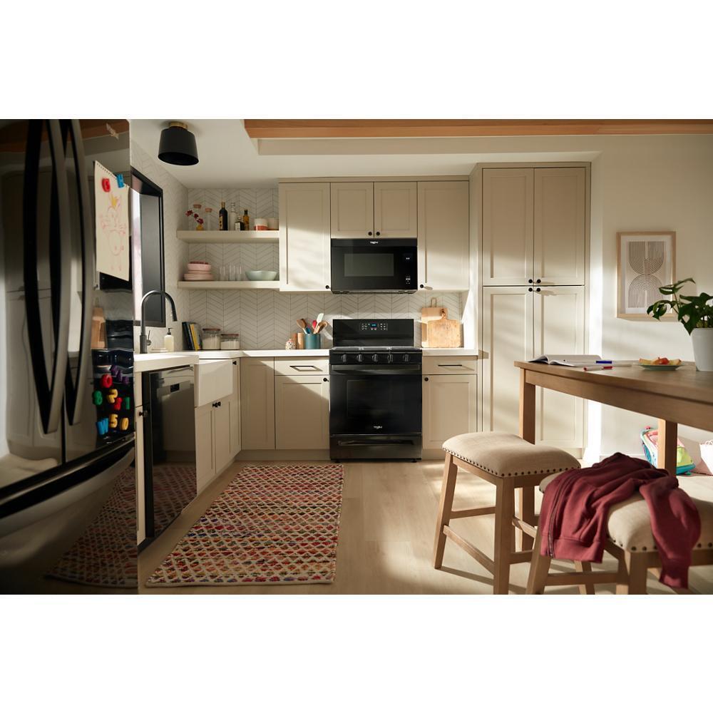 WHIRLPOOL WMMF5930PB 1.1 Cu. Ft. Flush Mount Microwave With Turntable-free Design