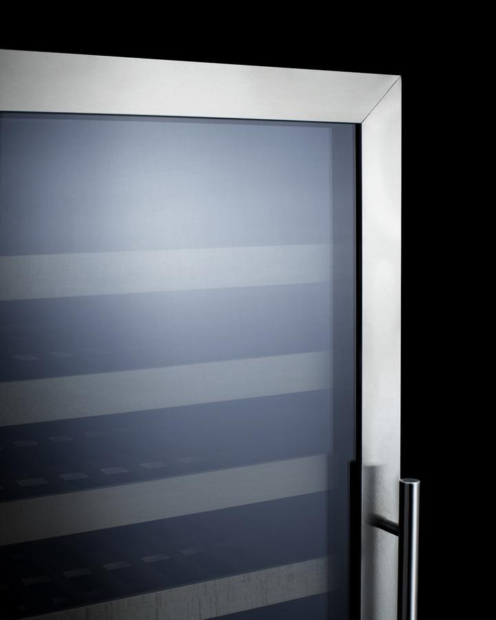 SUMMIT SWC1966BLHD Summit 24"" Wide Dual Zone Wine Cellar