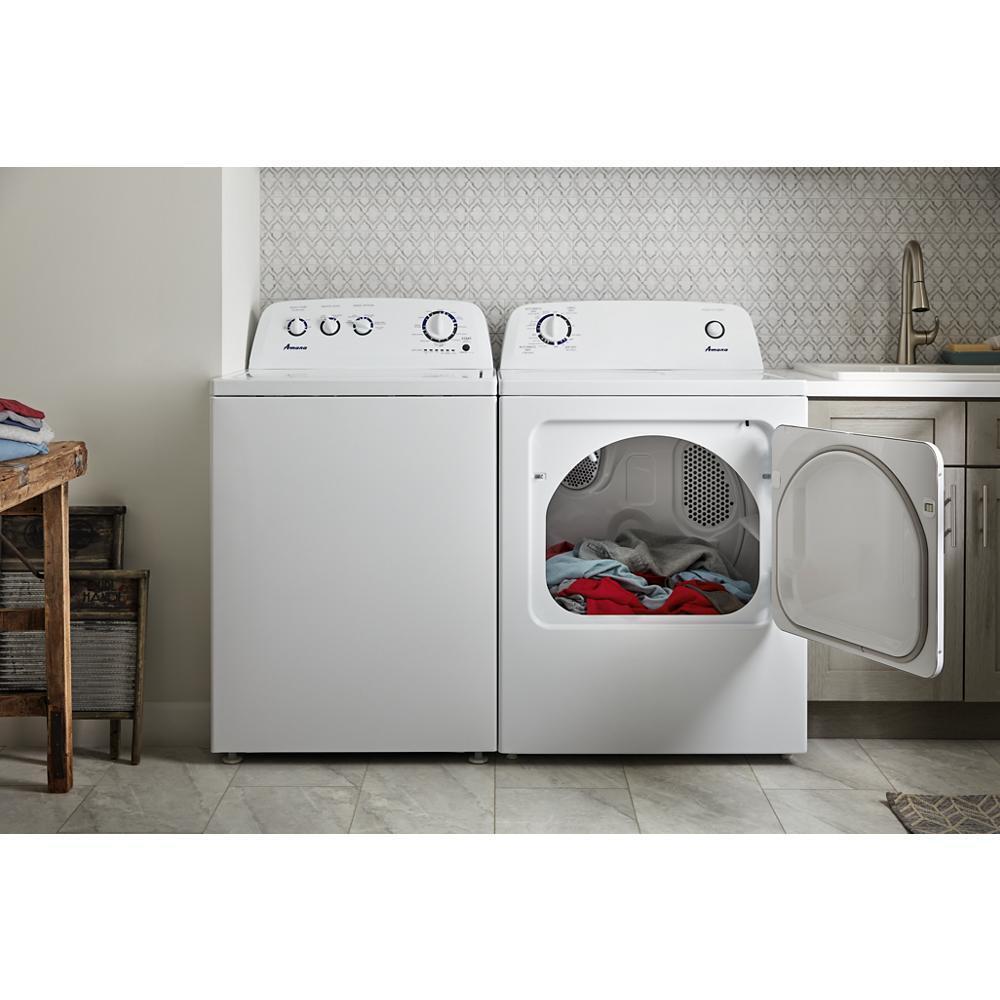 AMANA NED4655EW 6.5 Cu. Ft. Top-load Electric Dryer With Automatic Dryness Control ...