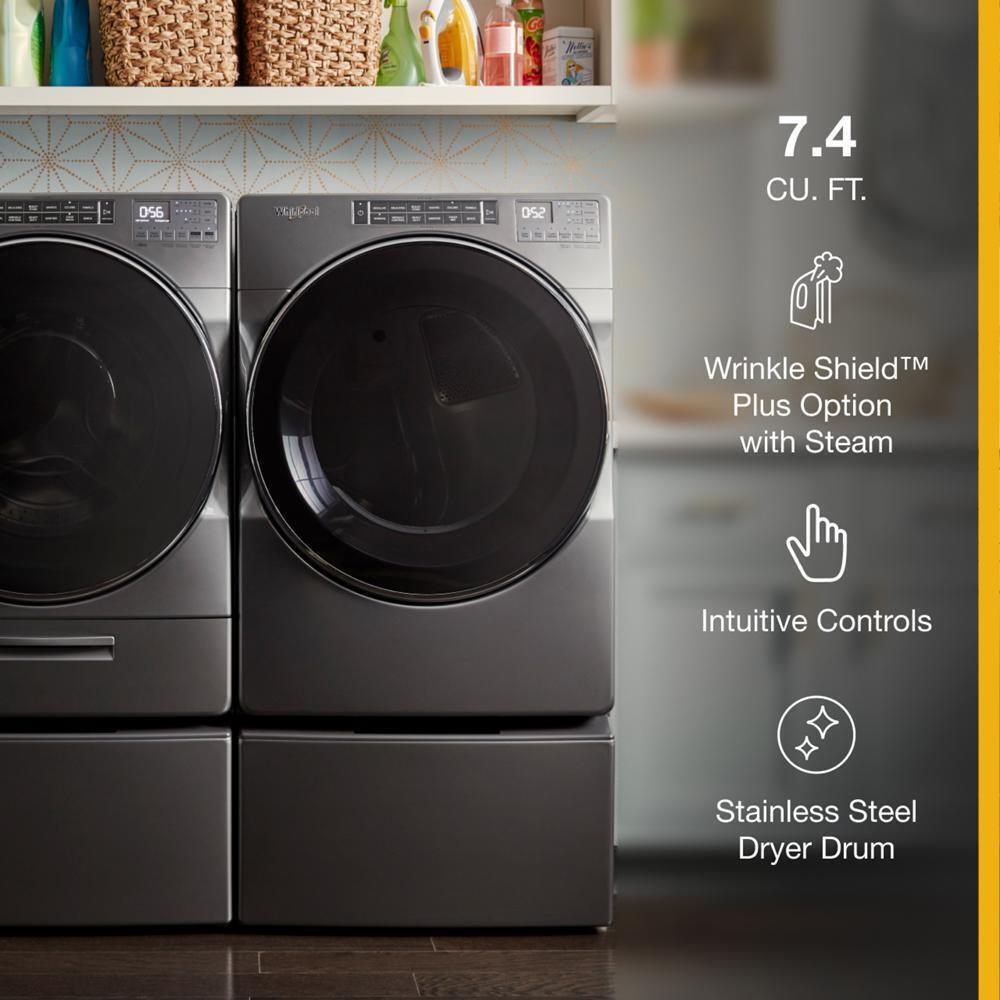 WHIRLPOOL WGD8620HC Whirlpool 7.4 CU.FT Front Load Gas Dryer With Intiutitive Touch ...