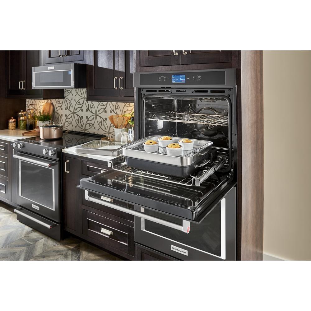 KITCHENAID KMLS311HBS 1000-watt Low Profile Microwave Hood Combination - Black Stainless