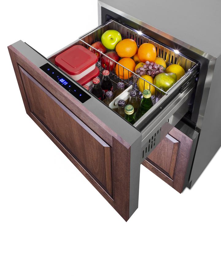 SUMMIT SPRF34D Summit 24"" Wide 2-drawer Refrigerator-freezer