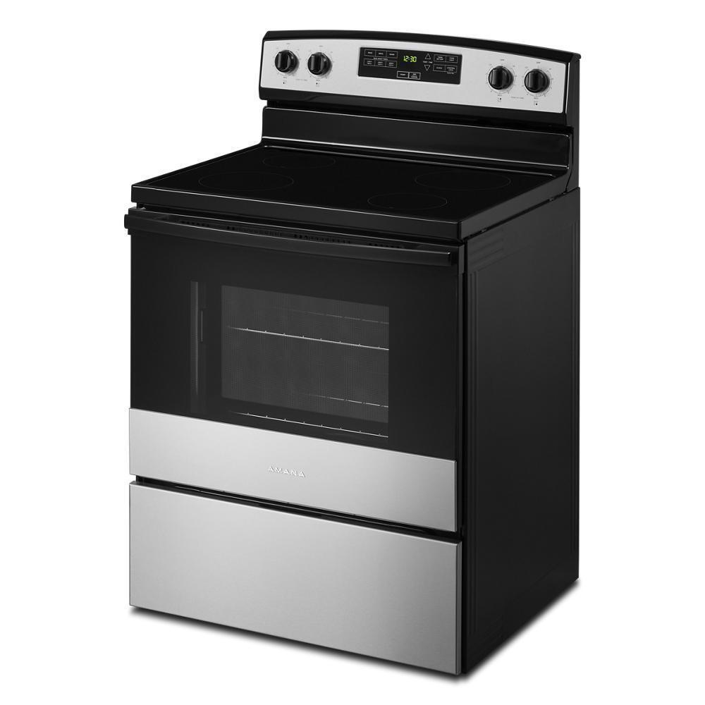 AMANA AER6303MMS 30-inch Amana Electric Range With Extra-large Oven Window