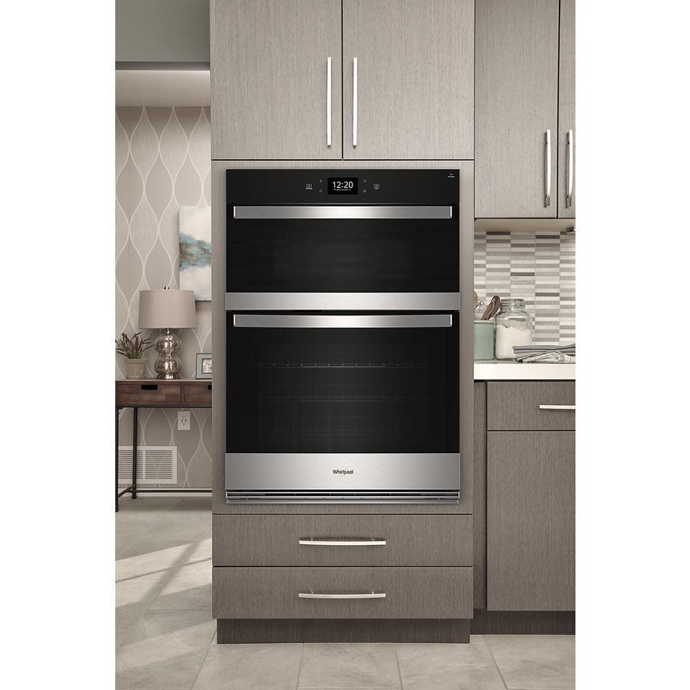 WHIRLPOOL WOEC7027PZ Whirlpool 4.3 Cu. Ft. Wall Oven Microwave Combo With Air Fry
