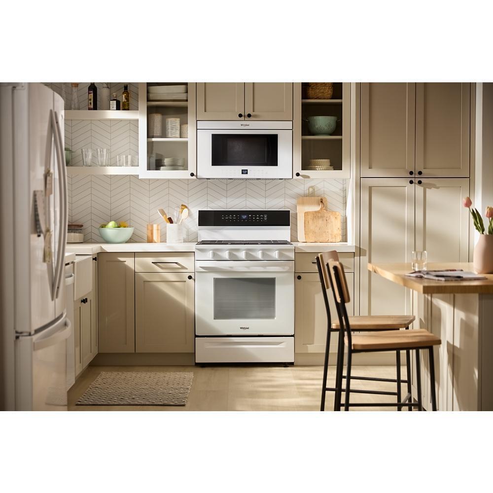 WHIRLPOOL WFGS7530RW 30-inch Smart Gas Range With Air Cooking Technology, Steam/self CLE...