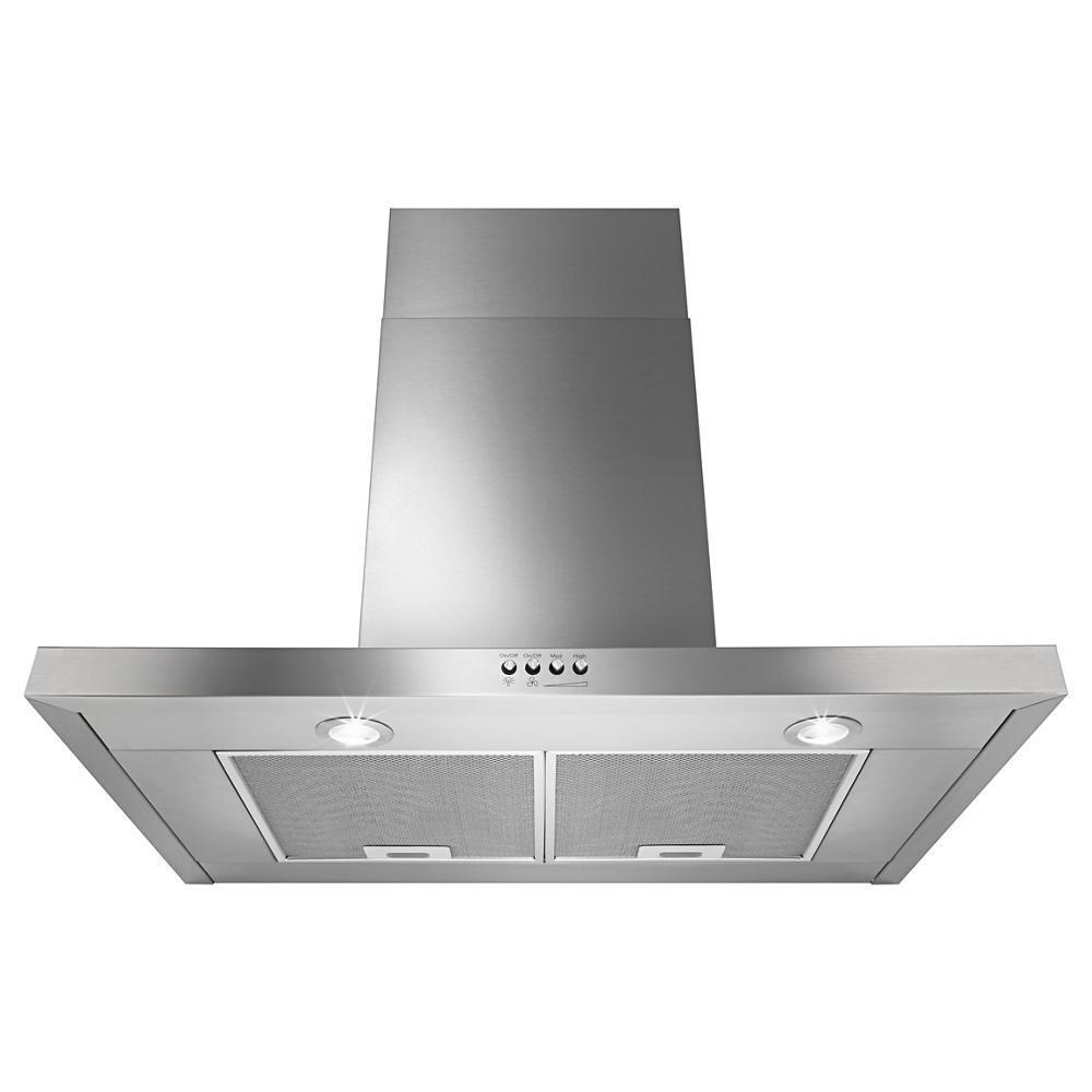 WHIRLPOOL WVW57UC0FS Whirlpool 30"" Stainless Steel Wall Mount Flat Range Hood