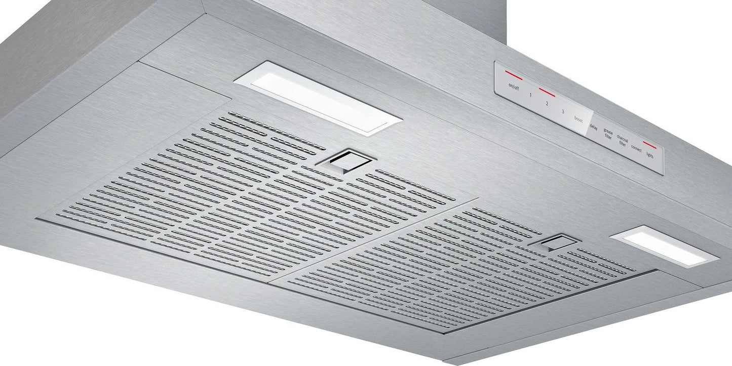 BOSCH HCP50652UC 300 Series 30"" Pyramid Canopy Chimney Hood, 600 Cfm, Hcp50652uc, ST...