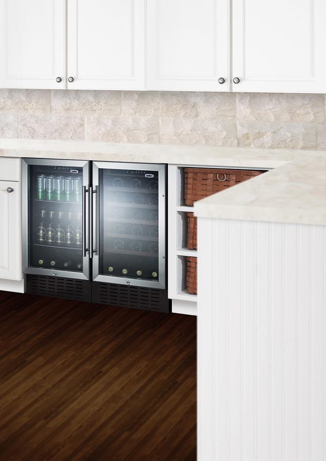 SUMMIT SWC1840B 18"" Wide Wine Cellar for Built-in or Freestanding Use, With DIGITAL...