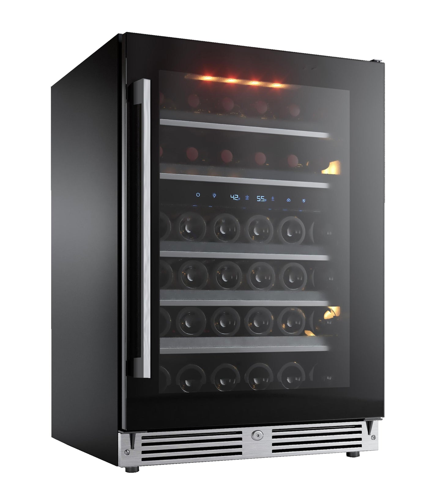 XO APPLIANCE XOU24WDZGBR XO Appliance Dual Zone Wine 24"" Black Glass Rh
