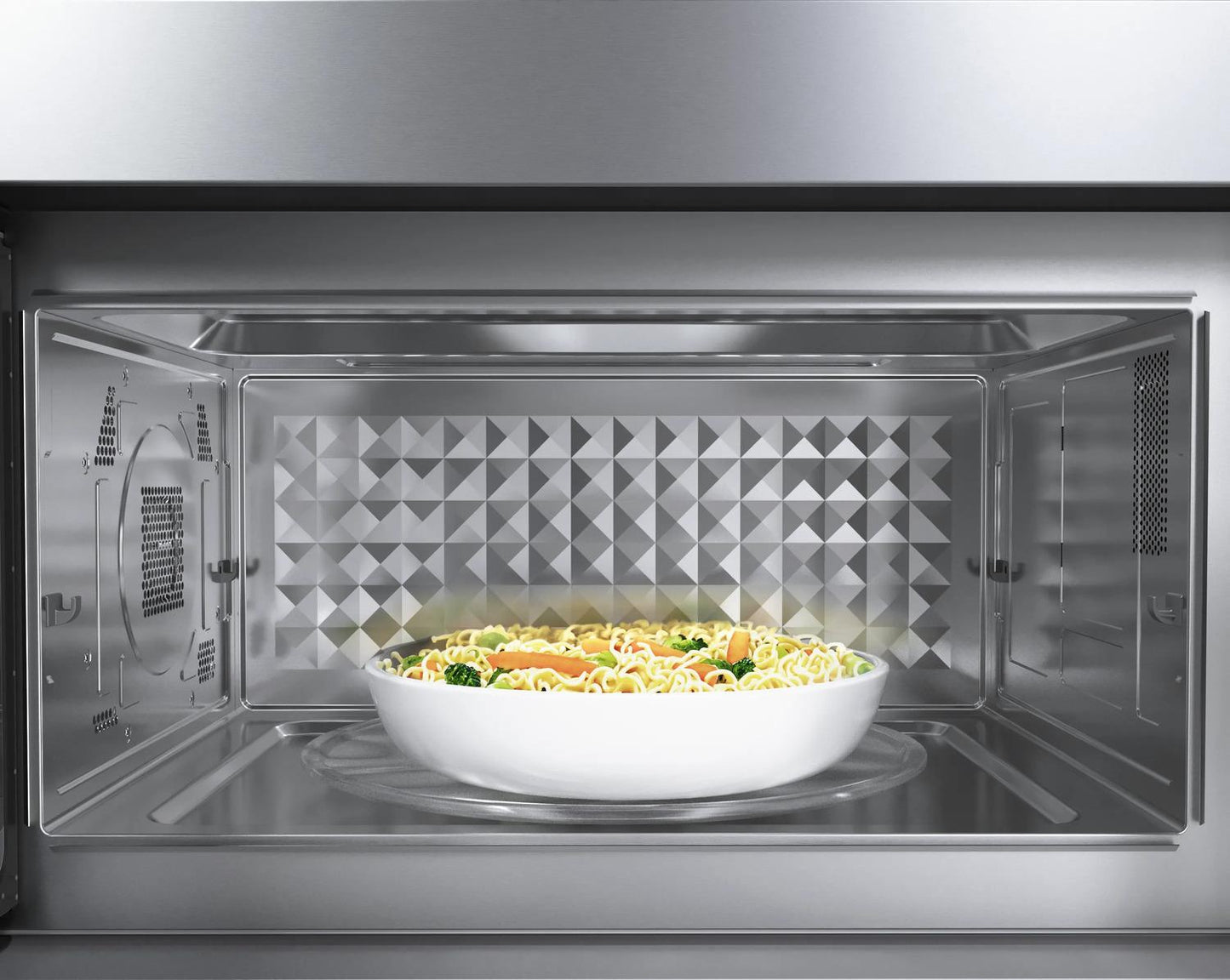 BOSCH HMV8054U 800 Series Over-the-range Microwave 30"" Left Sideopening Door, STAI...