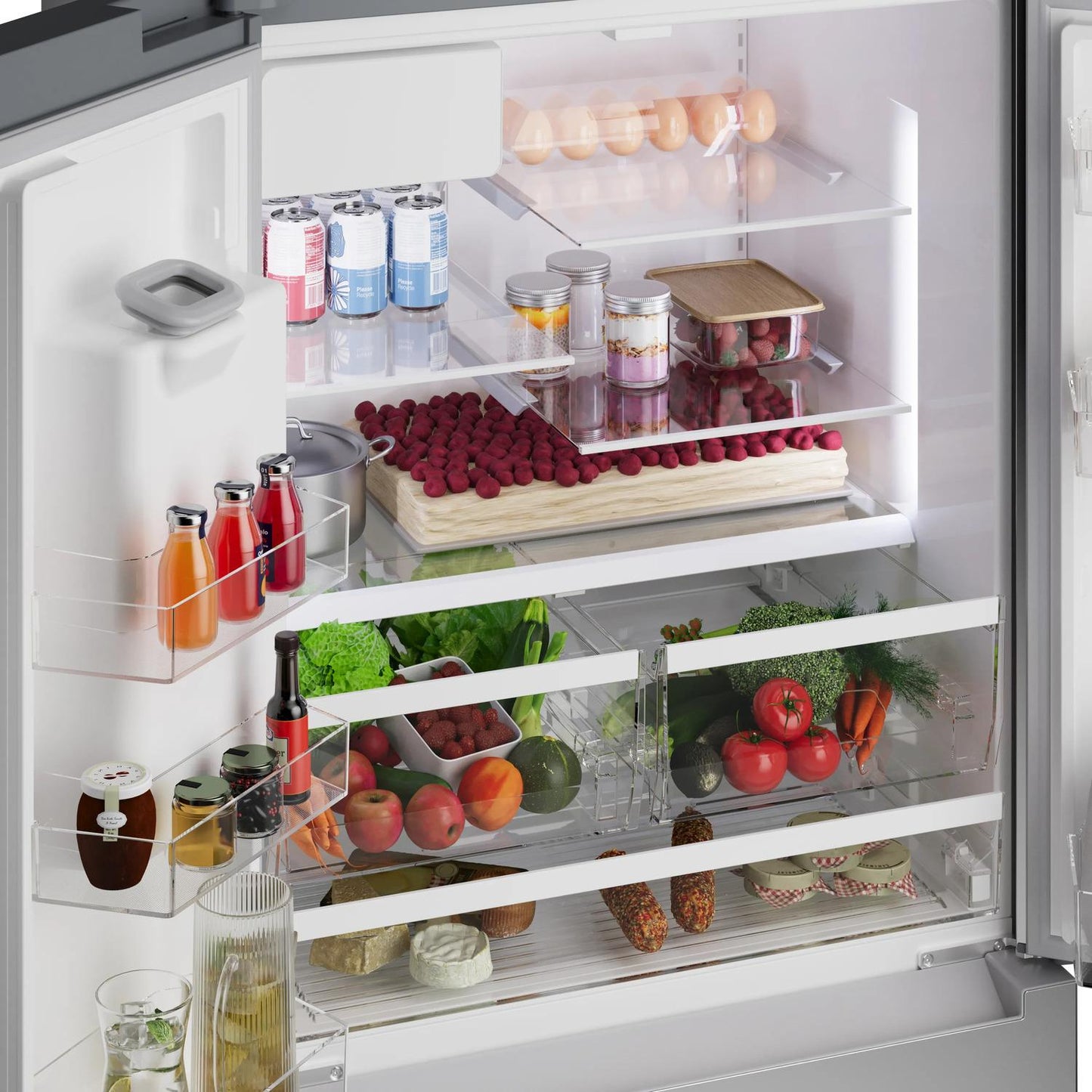 BOSCH B36FD10ENS 300 Series French Door Bottom Mount Refrigerator 36"" Stainless STEE...