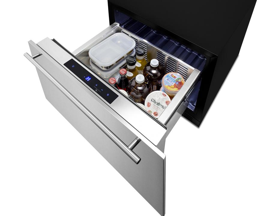 SUMMIT FF1DSS24 Summit 24"" Wide Built-in Drawer Refrigerator