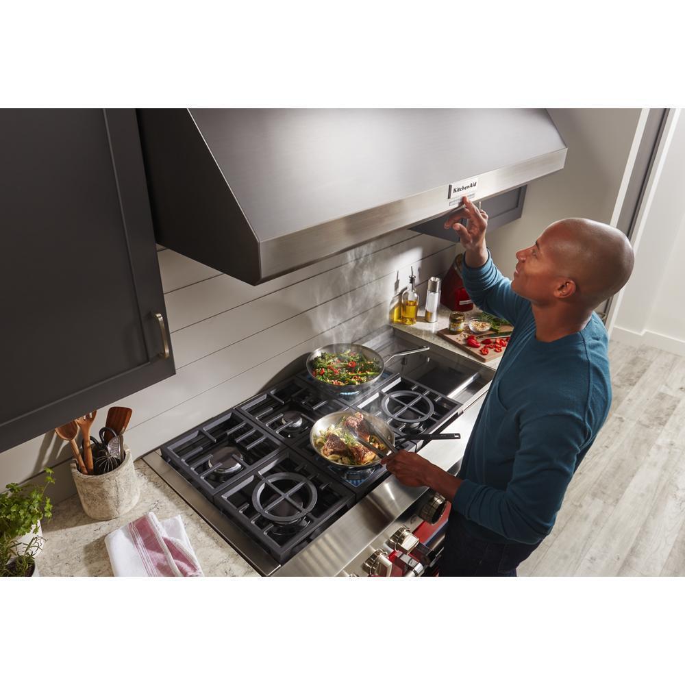 KITCHENAID KVWC908KSS 48'' 585 or 1170 Cfm Motor Class Commercial-style Wall-mount CANOPY...