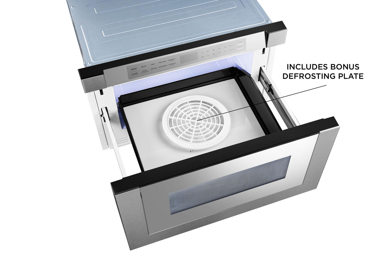 XO APPLIANCE XOMWD24SM XO Appliance 24"" Built-in Microwave Drawer - Silver Mirror Finish