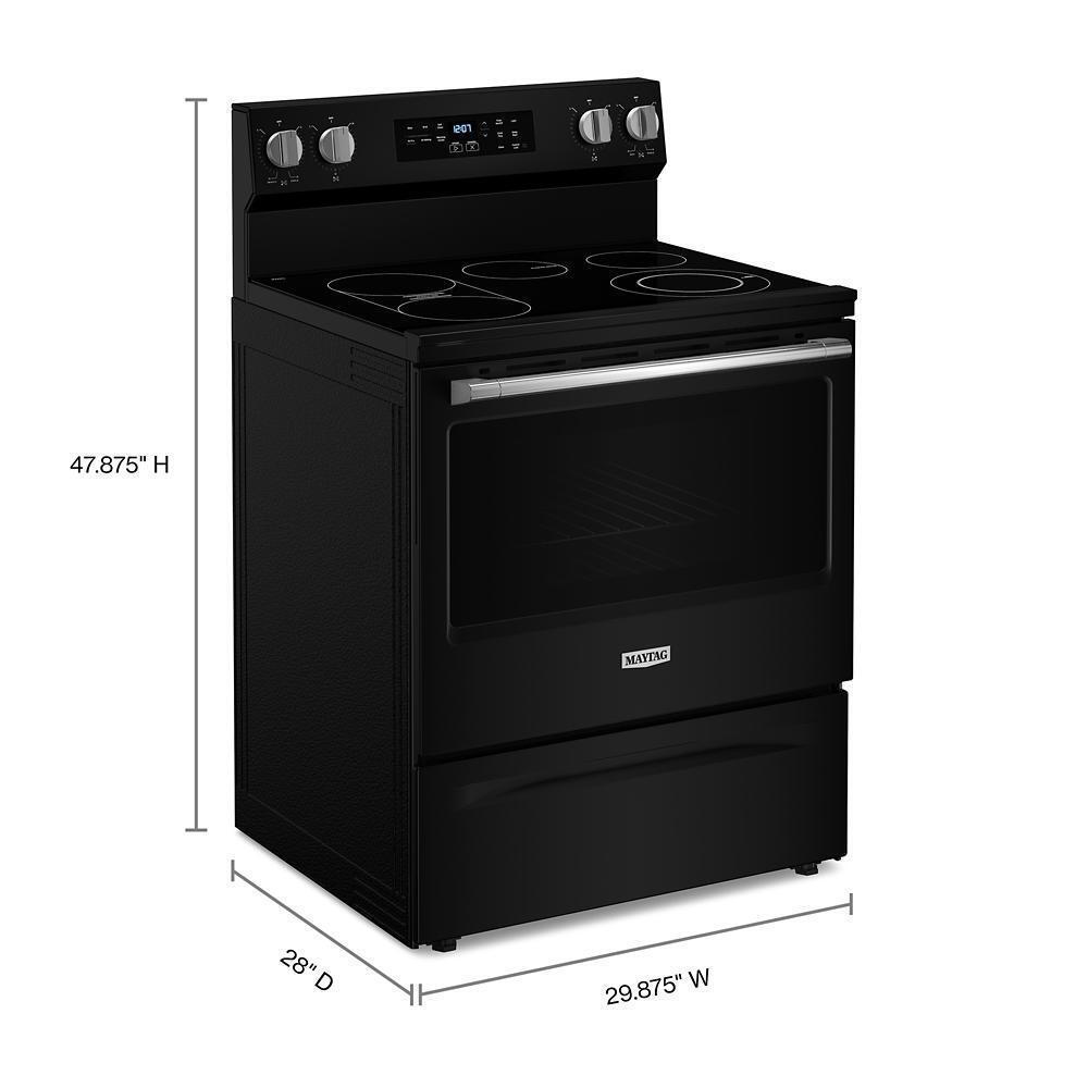 MAYTAG MFES6030RB 30-inch Wide Electric Range With No Preheat Air Fry and Air Baking ...