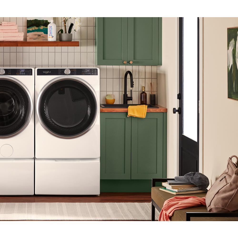 WHIRLPOOL WGD6720RW 7.4 Cu. Ft. Smart Front Load Energy Star Gas Dryer With Steam CA...