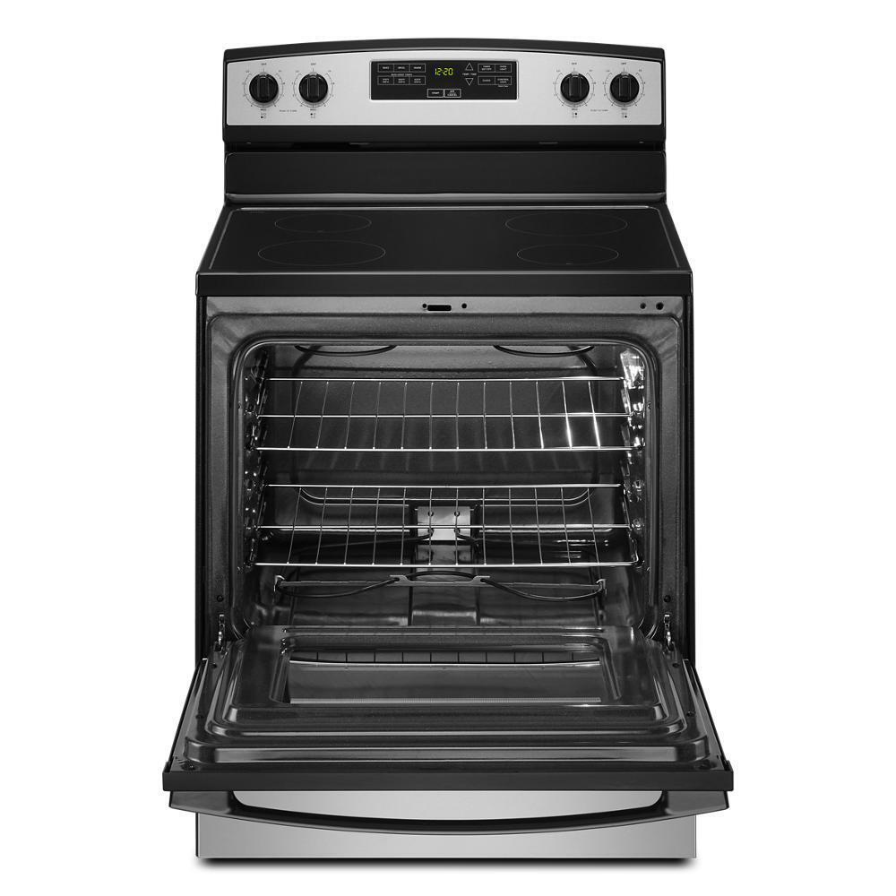 AMANA AER6303MMS 30-inch Amana Electric Range With Extra-large Oven Window