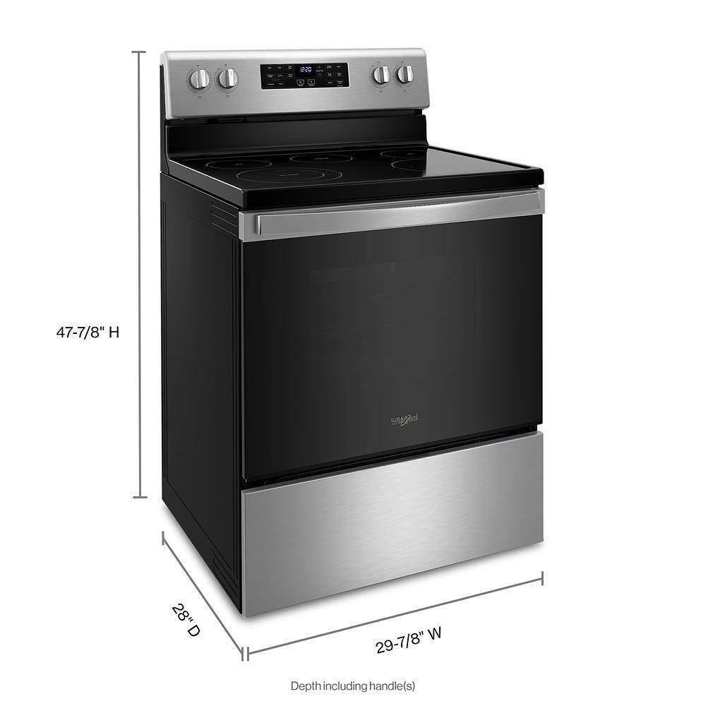WHIRLPOOL WFE535S0LS 5.3 Cu. Ft. Whirlpool Electric 5-in-1 Air Fry Oven