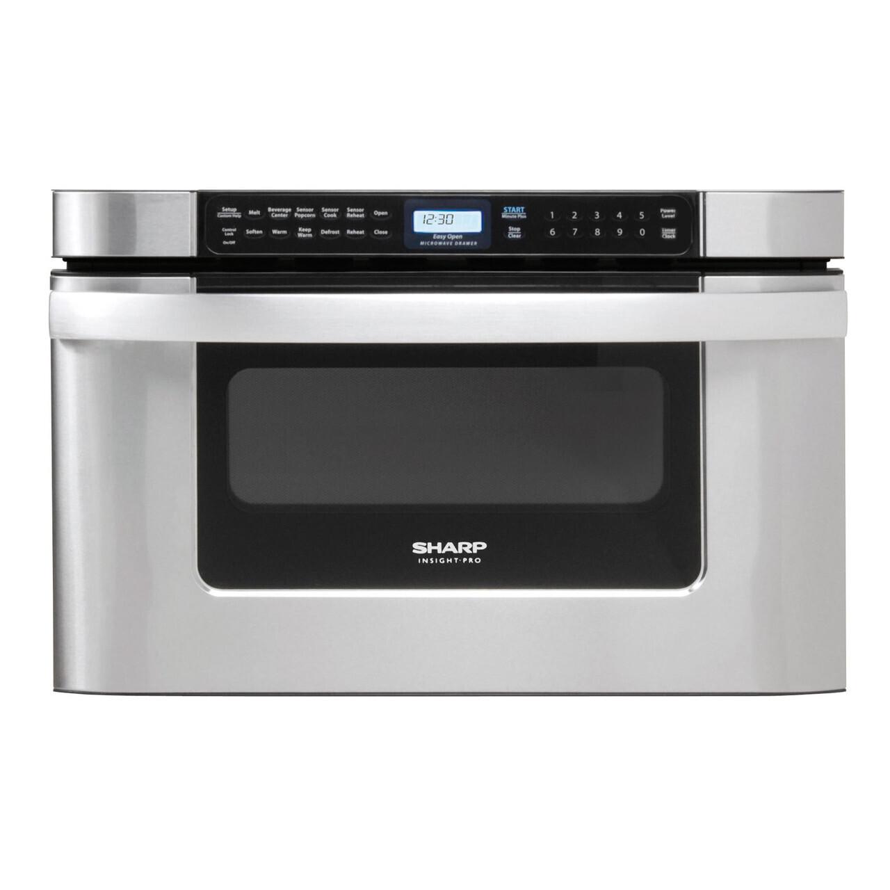 SHARP KB6524PSY 24 In. 1.2 Cu. Ft. 950w Sharp Easy Open Stainless Steel Microwave D...