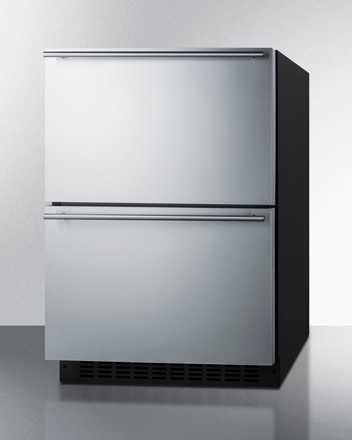 SUMMIT ADFD243PNR Summit 24"" Wide 2-drawer All-freezer (panels Not Included)