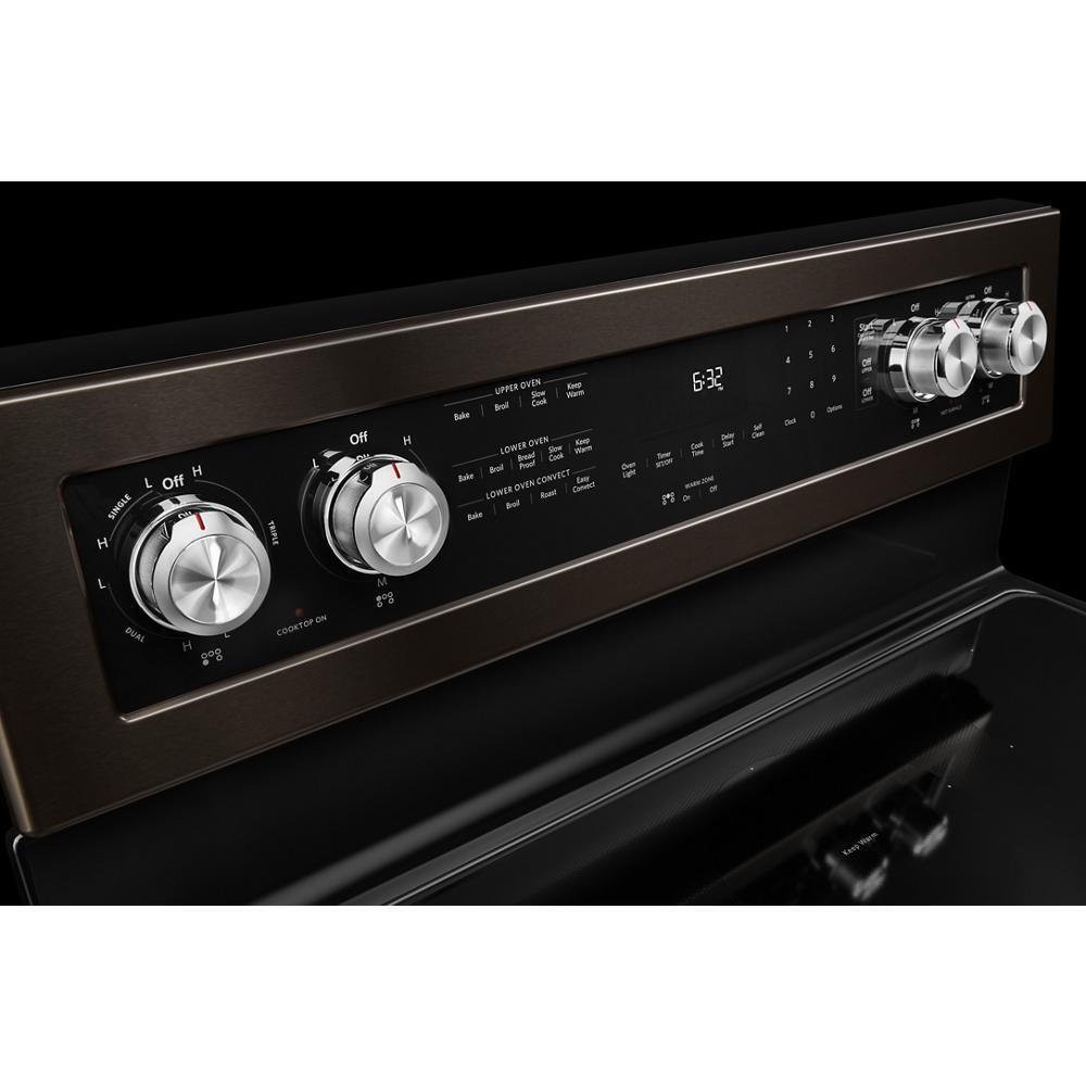 KITCHENAID KFED500EBS Kitchenaid 30-inch 5 Burner Electric Double Oven Convection RANG...