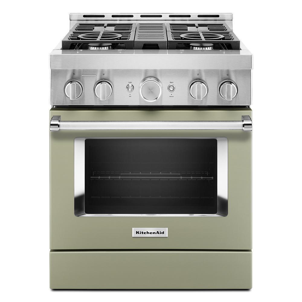 KITCHENAID KFGC500JAV Kitchenaid 30'' Smart Commercial-style Gas Range With 4 Burners ...