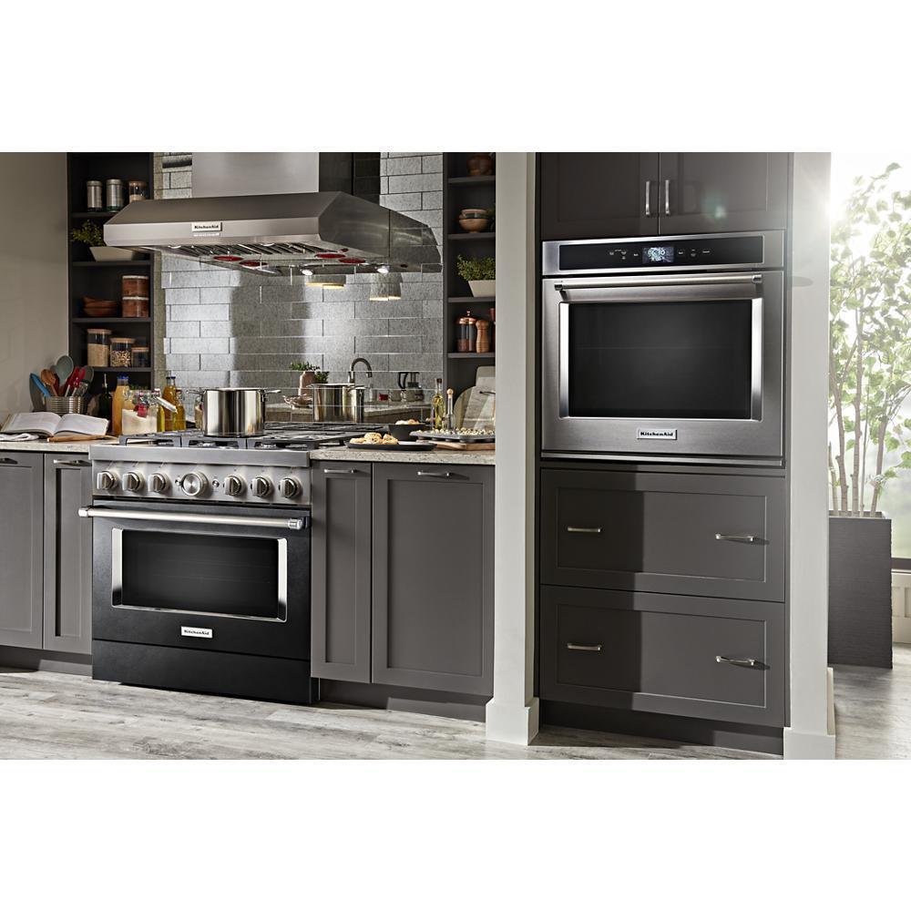 KITCHENAID KVWC956KSS 36"" 585 or 1170 Cfm Motor Class Commercial-style Wall-mount Canopy ...