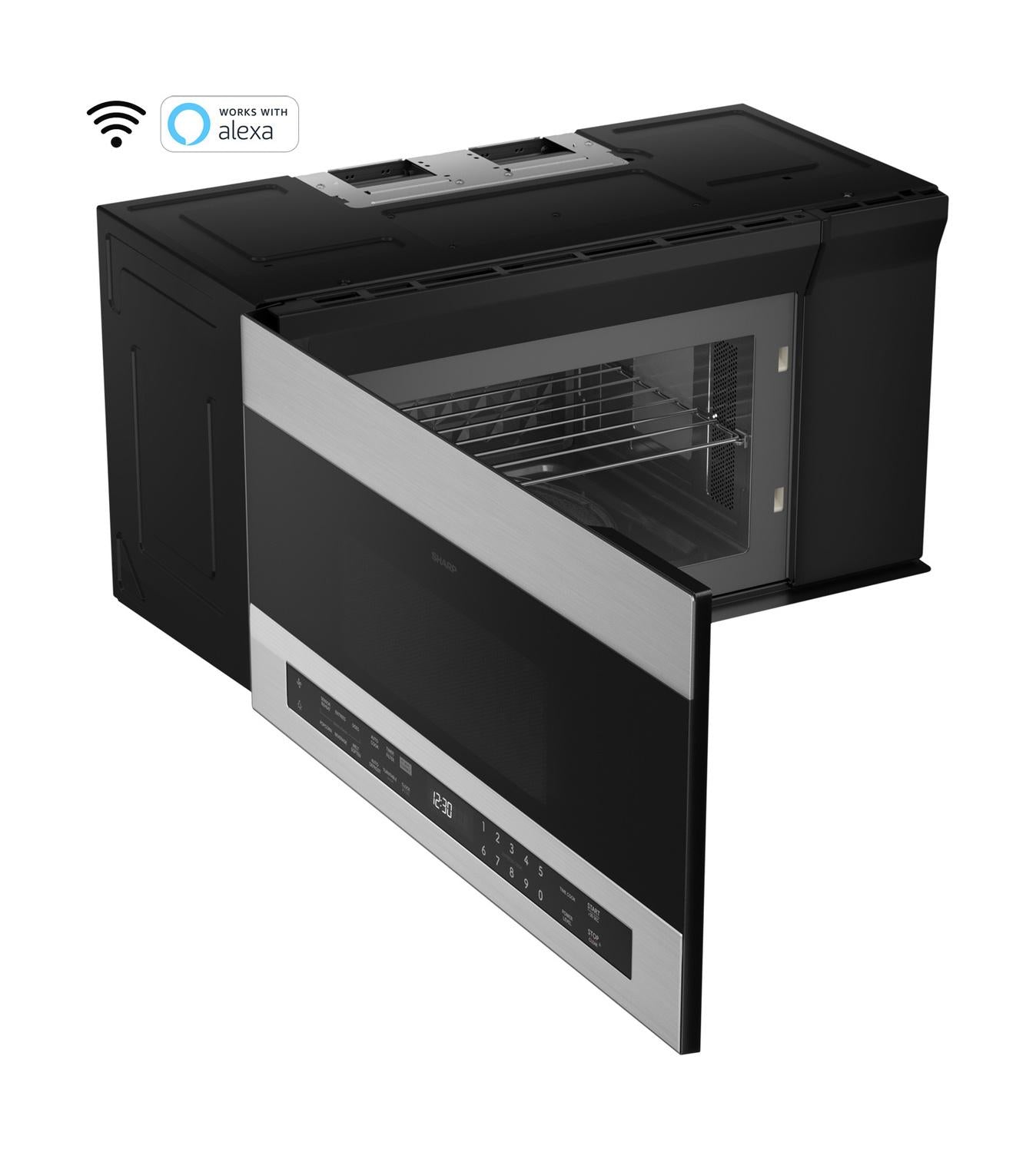 SHARP SMO1969JS Sharp 1.9 Cu. Ft. Smart Over-the-range-microwave Oven