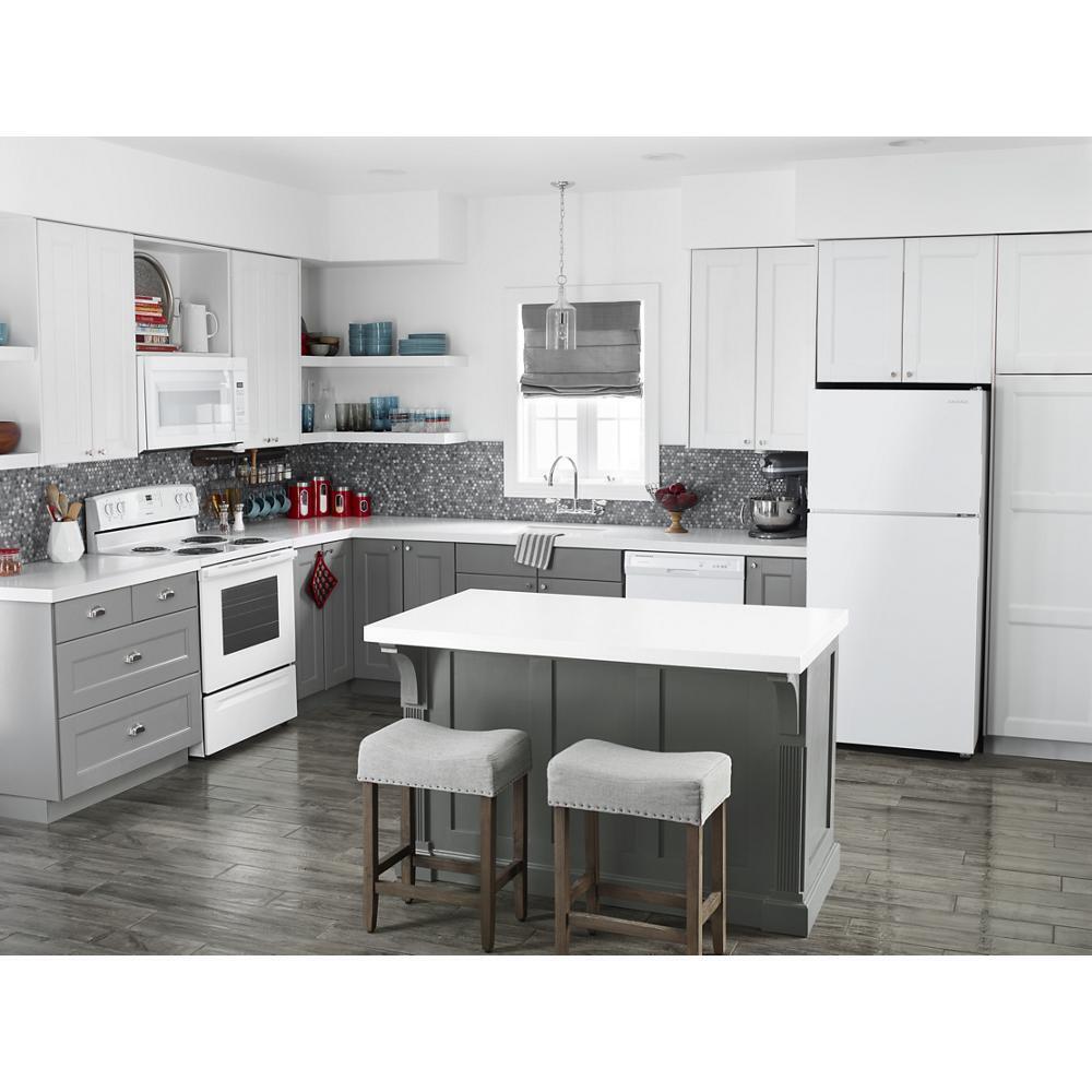 AMANA ART318FFDW 30-inch Wide Top-freezer Refrigerator With Glass Shelves - 18 Cu. F...